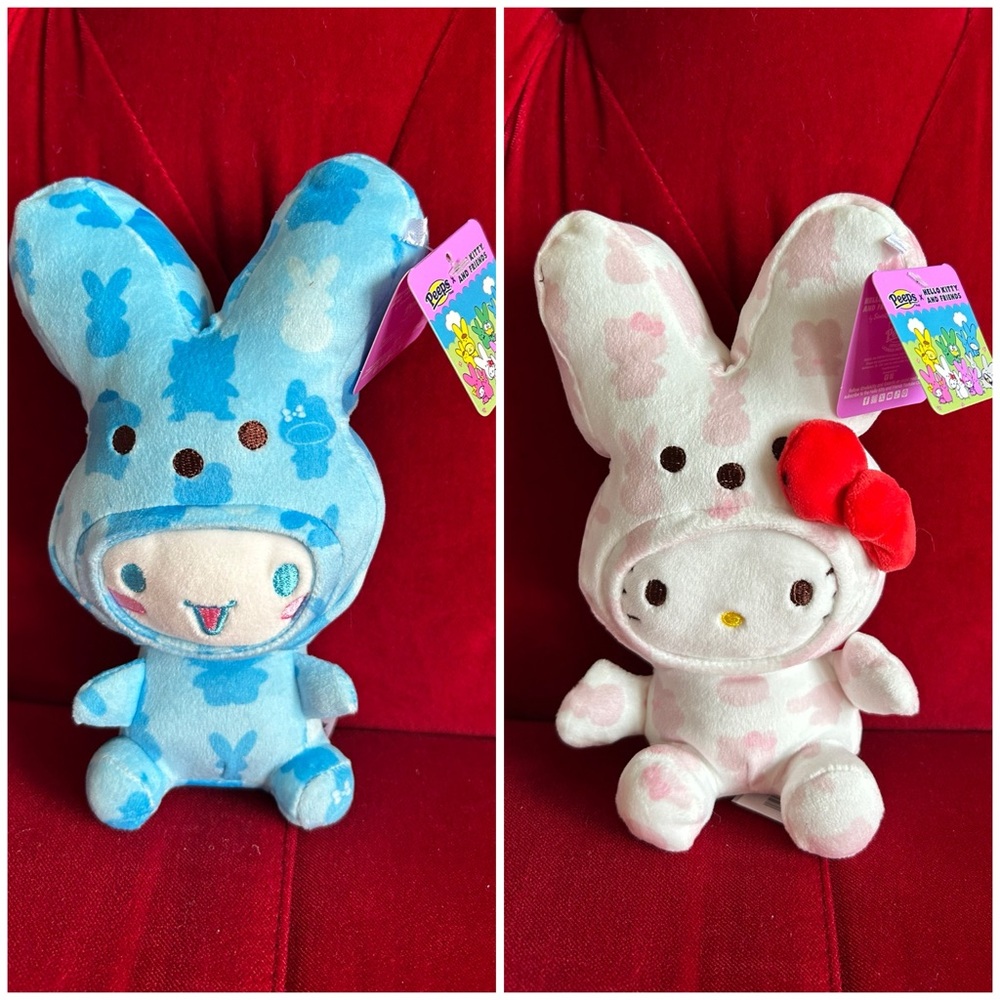 9” Sanrio x Peeps Plush Bundle